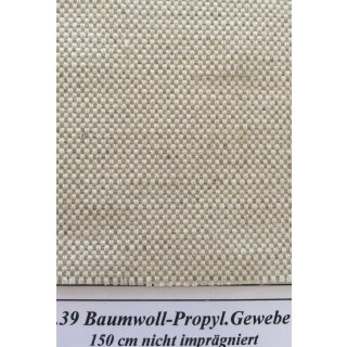 Baumwoll-Leinen-Segeltuch Breite 167 cm Grammatur 420g/m²  / Peis per m / Rolle á 50 m / kein Anschnitt