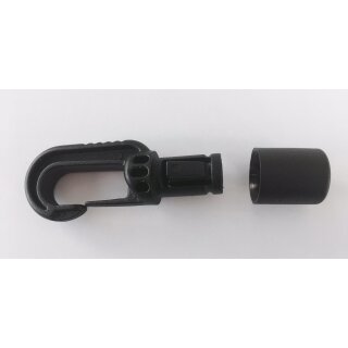 Kunststoff-Karabinerhaken 8 mm mit Kappe pro Stück