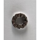 Rosetten für 4 mm Schrauben Messing vernickelt /...