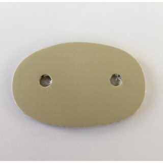 2-Loch-Unterlage PVC LA 25 beige / Preis pro Stück / Pack à 100 Stück
