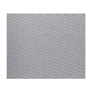 Zwirnköperband Baumwolle 1339 20 mm grau 918 - Rolle á 100 m / Preis per m