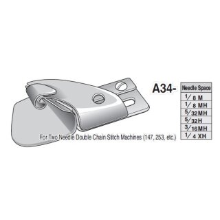 A34-1/8M Suisei Spring Type Lap Seam Folder
