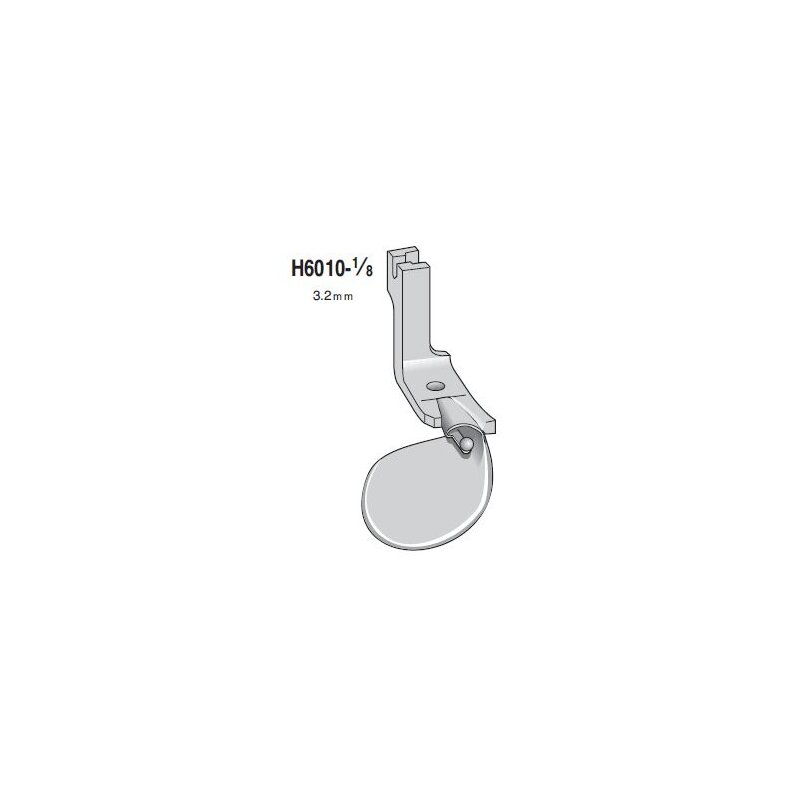 Pied Ourleur Double Pli Pour Machine à Coudre Industrielle - Réf 490358 1/16", Compatible Juki, Brother, Singer - 8