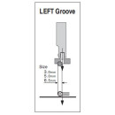 S69LH-50 Suisei Hinged Piping Foot <Left Groove>