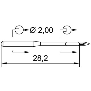700544 - Schmetz - 02:501120 / 64 Nadeldicke: 120 / Preis pro Karte á 10 Nadeln