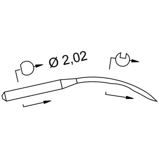 704926 - Schmetz - 04:25EB1100 / 151 / 60 M Nadeldicke: 100 / Preis pro Karte á 10 Nadeln