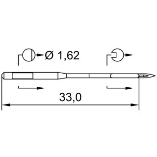 708584 - Schmetz - 08:30190 / 750 (SC) Nadeldicke: 90 / Preis pro Karte á 10 Nadeln