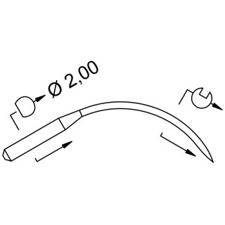 708814 - Schmetz - 08:48BA2100 / 4118 Nadeldicke: 100 / Preis pro Karte á 10 Nadeln