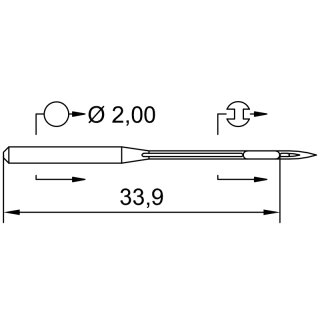 700206 - Schmetz - 21:051120 / UY 150 GS Nadeldicke: 120...