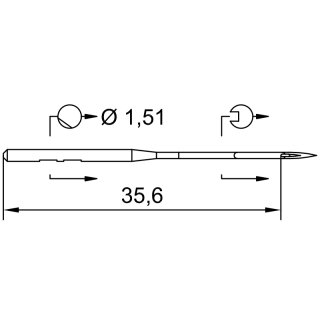 700696 - Schmetz - 23:46FB175 / 551 SUK Nadeldicke: 75 /...