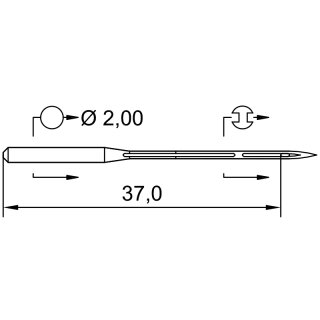 742074 - Schmetz - 27:45FB1120 / 149X1 SUK Nadeldicke:...