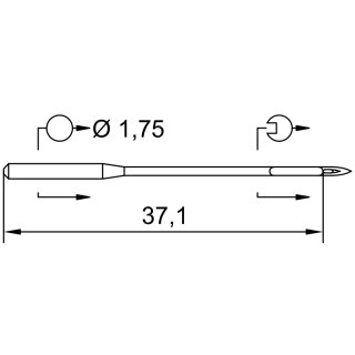 743724 - Schmetz - 27:90FB170 / 29-S SUK Nadeldicke: 70 /...