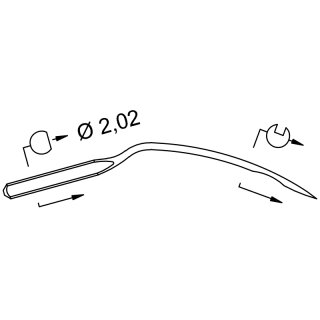 705396 - Schmetz - 39:66CC180 / 251 EU Nadeldicke: 80 / Preis pro Karte á 10 Nadeln