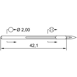 769264 - Schmetz - 45:2711200 / UY 144 GS Nadeldicke: 200 / Preis pro Karte á 10 Nadeln