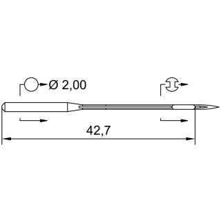 704356 - Schmetz - 45:43190 / UY 147 GS Nadeldicke: 90 /...