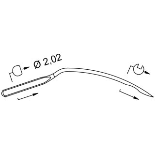 769564 - Schmetz - 45:47CC180 / 1671 E EO Nadeldicke: 80...