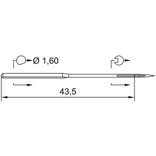 771584 - Schmetz - 46:20FB1100 / 110 S SUK Nadeldicke:...