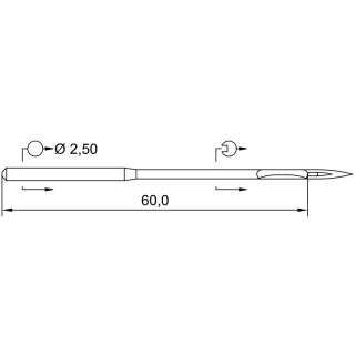 785564 - Schmetz - 53:20MF1180 / 794 D Nadeldicke: 180 / Preis pro Karte á 10 Nadeln