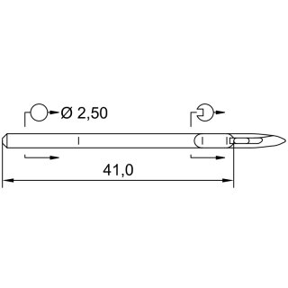 767244 - Schmetz - 43:80AX1250 / 328-50 LR Nadeldicke:...
