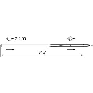 785794 - Schmetz - 53:701130 / 53:70 Nadeldicke: 130 / Preis pro Karte á 10 Nadeln