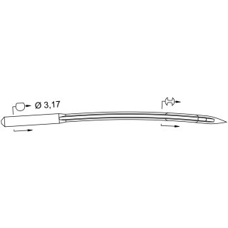 786054 - Schmetz - 54:26NF1250 / C-100-S Nadeldicke: 250 / Preis pro Karte á 10 Nadeln