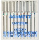 720587 - Schmetz - 130/705 H  Nm 70-90  B10-Magazin / Nadeldicke = 70-90 /  Preis pro Karte