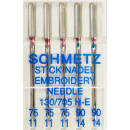 712187 - Schmetz - 130/705 H-E   Nm 75-90  B5-Magazin / Nadeldicke = 75-90 /  Preis pro Karte