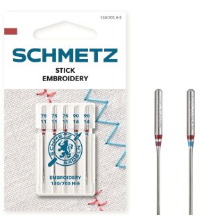 712157 - Schmetz - 130/705 H-E   Nm 75-90 SB5-Karte / Nadeldicke: 75-90 / Preis pro Karte