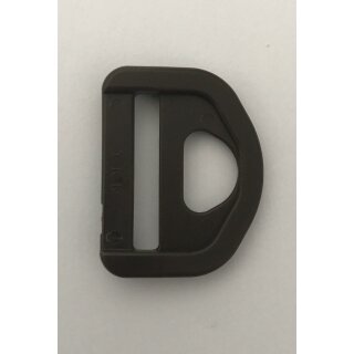 D-Ring Kunststoff 25 mm braun pro Stück