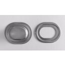 Öse&Scheibe Messing vernickelt 17 x 11 mm /...