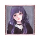 926083 Applikation K-Pop Label Mädchen violette...