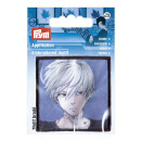926086 Applikation K-Pop Label Junge weiße Haare -...