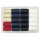 Profi Nähmaschinengarn 20 x 500 m / schwarz, weiß, marine, beige , rot