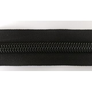 Reissverschluss Meterware Spirale 10 mm grau 576 wasserabweisend - Preis per m - Rolle á 100 m ( Anschnitt 3,50 Euro/m)