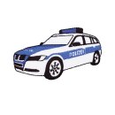 924327 Appl. Polizeiauto weiß/blau - KTE á 1 ST