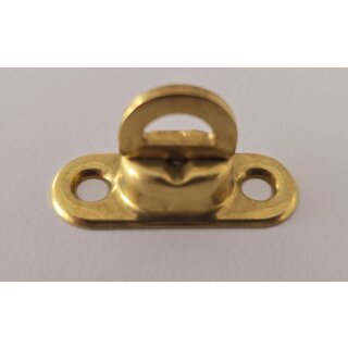 Drehwirbel klein Messing vernickelt fr Ovalse 17 x 11 mm Sockel 8 mm / Preis pro Stck / Lochabstand  23 mm