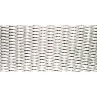 Gurtband Polyester PU imprägniert 25 mm grau 7001 - Rolle á 100 m / Preis per m (1800 daN)