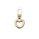 482372 Fashion-Zipper Herz goldfarbig - KTE á 1 ST