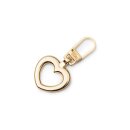 482372 Fashion-Zipper Herz goldfarbig - KTE á 1 ST