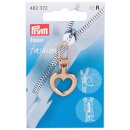 482372 Fashion-Zipper Herz goldfarbig - KTE á 1 ST