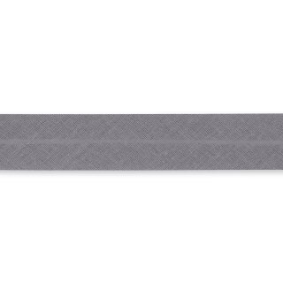 904402 Schrägband Baumwolle 60/30 mm grau - KAS á 30 M