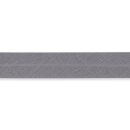 904402 Schrägband Baumwolle 60/30 mm grau - KAS...