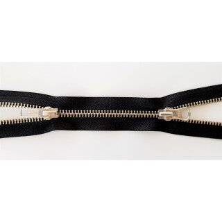 YKK - Metall silber 2-Wege teilbar 5mm 120 cm - Farbe:  573/beige