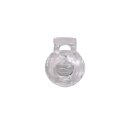 20 Kordelstopper transparent  für 4 mm Kordel...