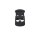 20 Kordelstopper  für 5 mm Kordel  2-Loch LC-(ES) - Farbe:  580/schwarz