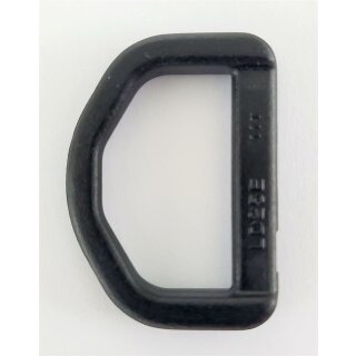 D-Ring Kunststoff YKK 25 mm offen schwarz / Preis pro Stück / Mindestabnahme 100 Stück