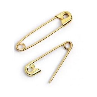 071165 Sicherheitsnadeln MS 19/23/27 mm goldfarbig - KTE á 30 ST