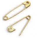 071165 Sicherheitsnadeln MS 19/23/27 mm goldfarbig - KTE...
