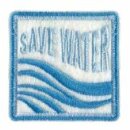 926738 Applikation recycelt SAVE WATER  - KTE á 1 St