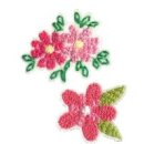 926743 Appl. recycelt Blumen pink - KTE á 2 ST